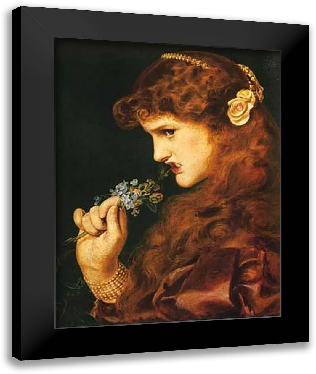 Loves Shadow III 16x20 Black Modern Wood Framed Art Print Poster by Sandys, Frederick