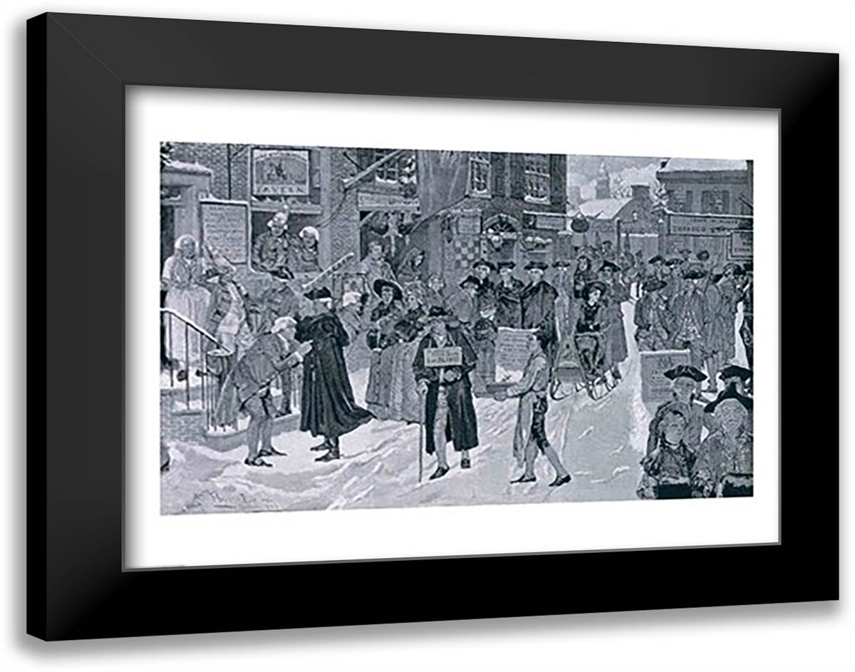 The Master Caused us to have some Beere' 28x22 Black Modern Wood Framed Art Print Poster by Pyle, Howard