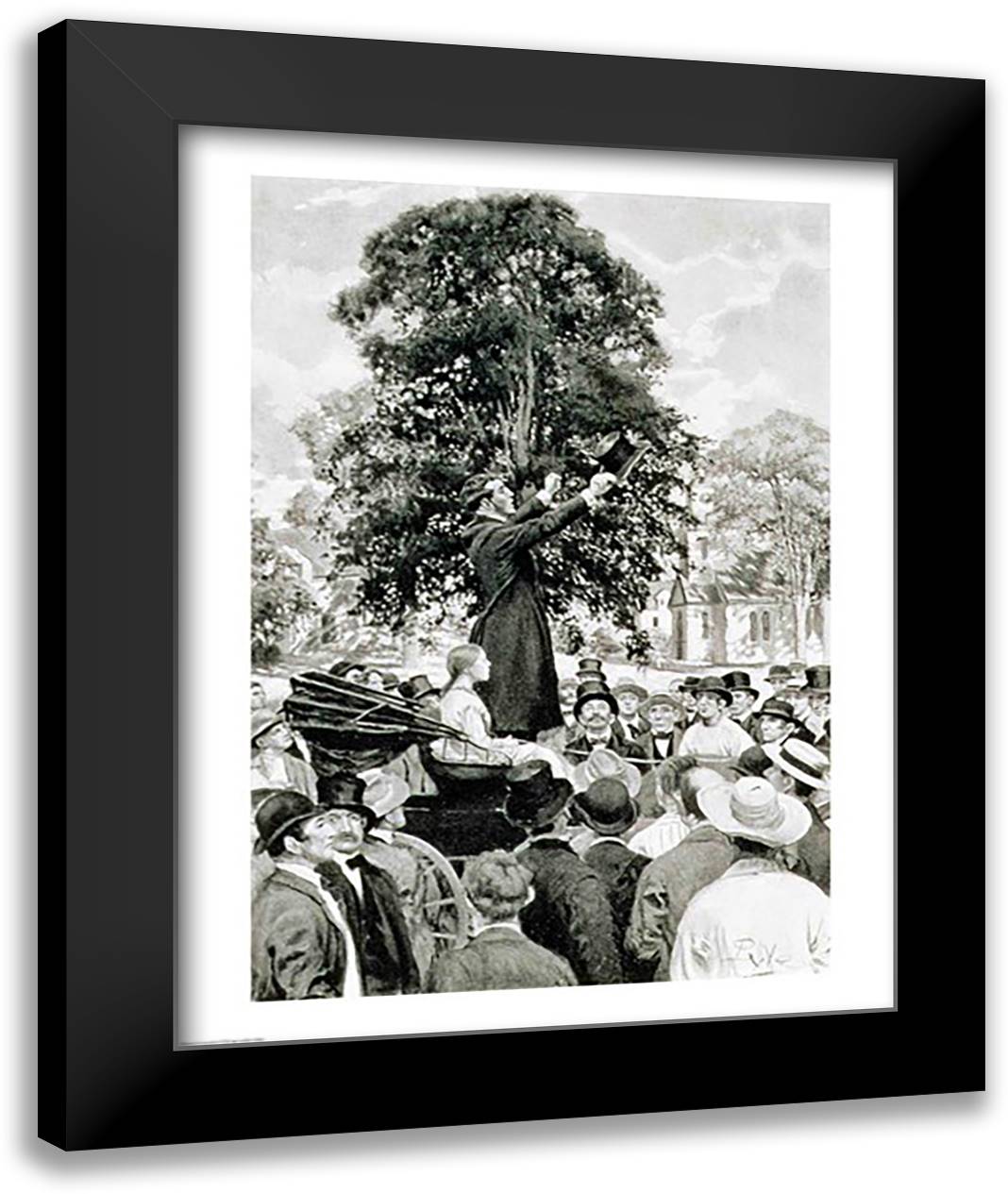 The Nation is at War and Must Have Men' 22x28 Black Modern Wood Framed Art Print Poster by Pyle, Howard