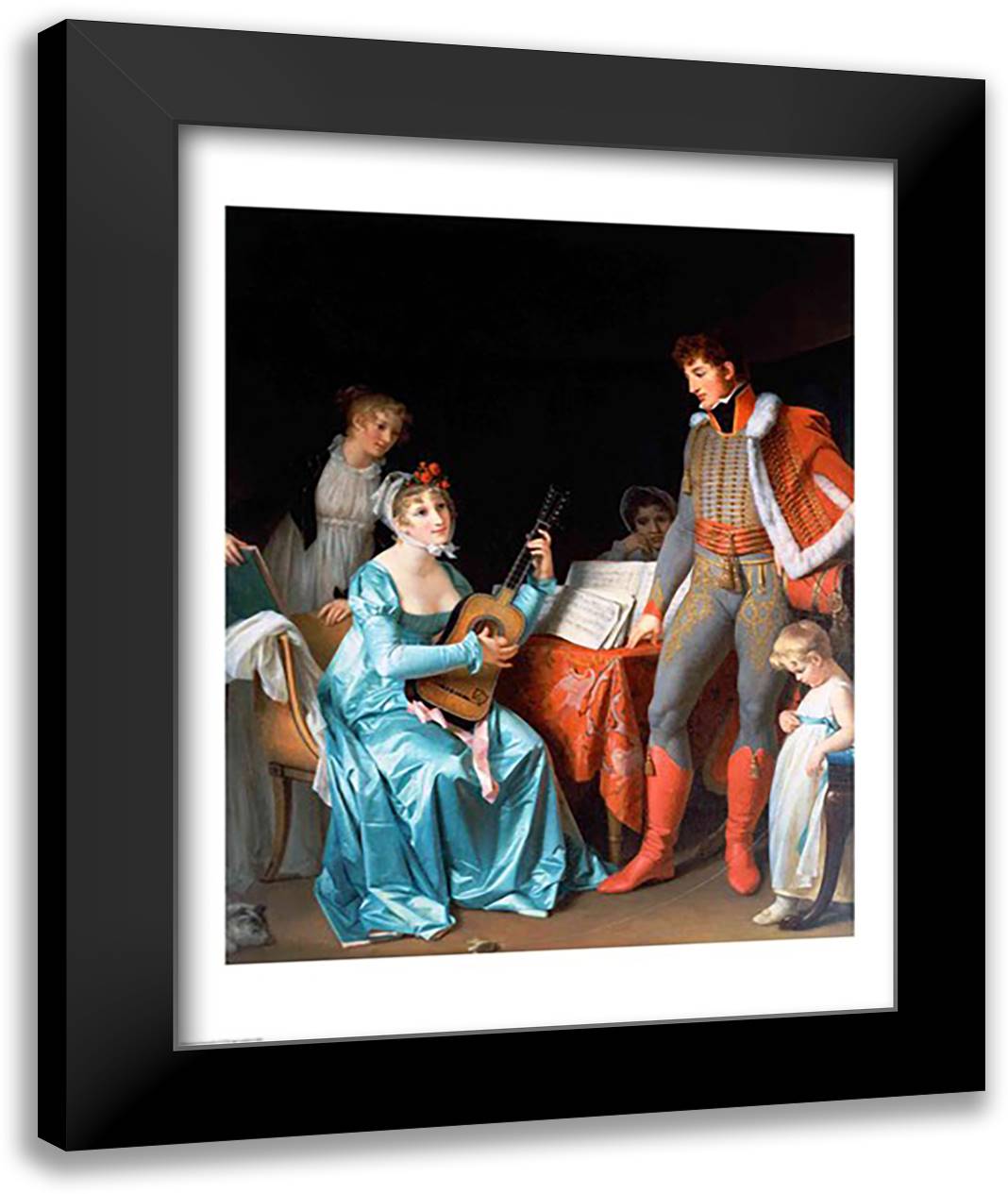 Louis XVIII 22x28 Black Modern Wood Framed Art Print Poster by Gerard, Marguerite