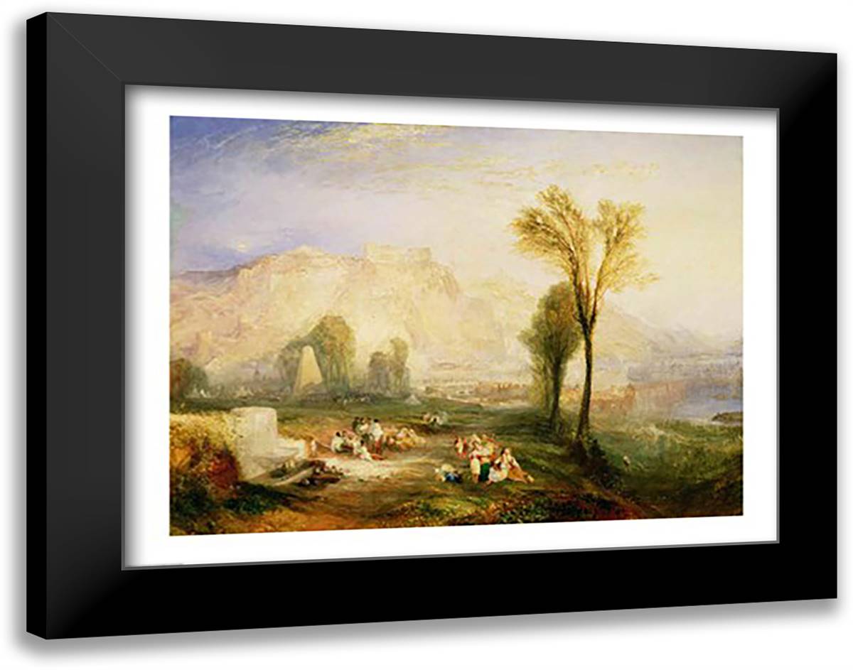 The Bright Stone of Honour 28x22 Black Modern Wood Framed Art Print Poster by Turner, J.M.W.