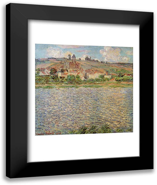Vetheuil, 1901 22x28 Black Modern Wood Framed Art Print Poster by Monet, Claude
