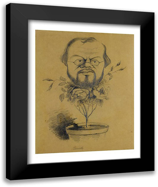 Francois Nicolaie 22x28 Black Modern Wood Framed Art Print Poster by Monet, Claude