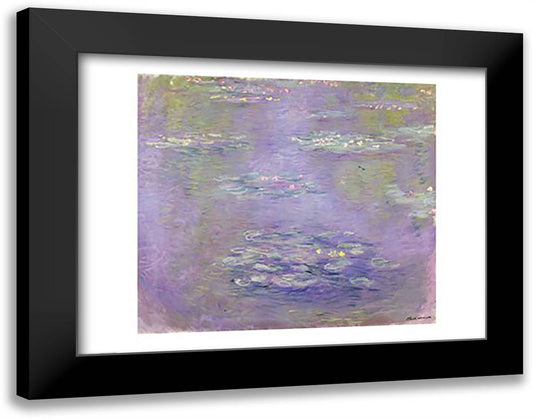 Waterlilies, 1903 28x22 Black Modern Wood Framed Art Print Poster by Monet, Claude