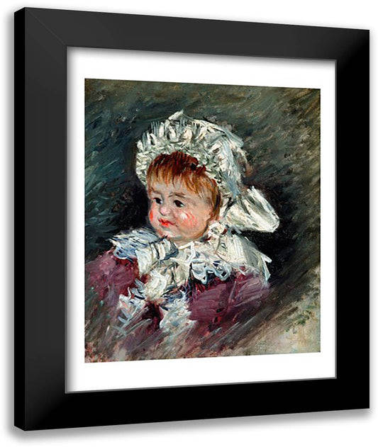 Michel Monet (1878-1966) as a Baby, 1878-79 22x28 Black Modern Wood Framed Art Print Poster by Monet, Claude