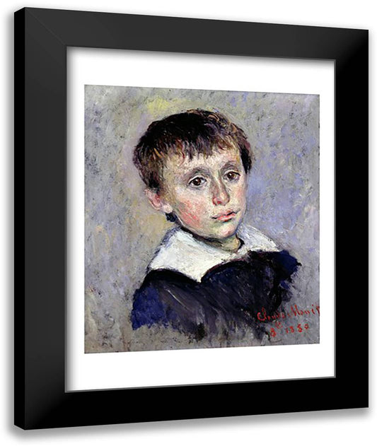 Jean Monet 22x28 Black Modern Wood Framed Art Print Poster by Monet, Claude