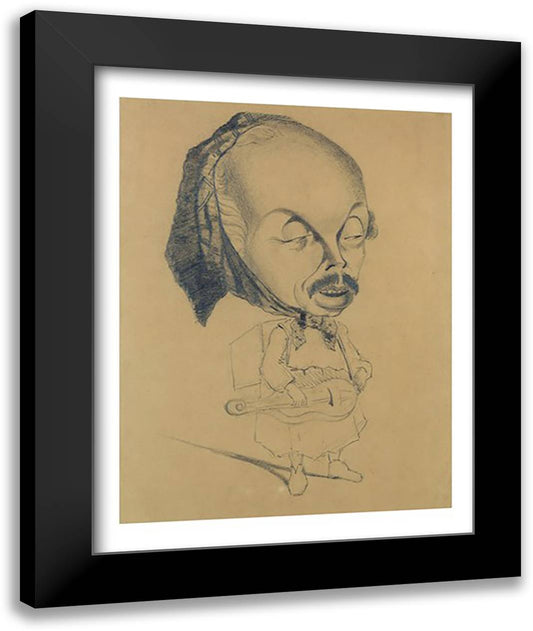 Adolphe d'Ennery 22x28 Black Modern Wood Framed Art Print Poster by Monet, Claude
