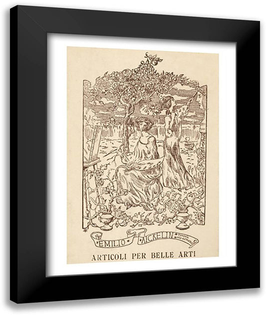 Advert 22x28 Black Modern Wood Framed Art Print Poster by Monet, Claude