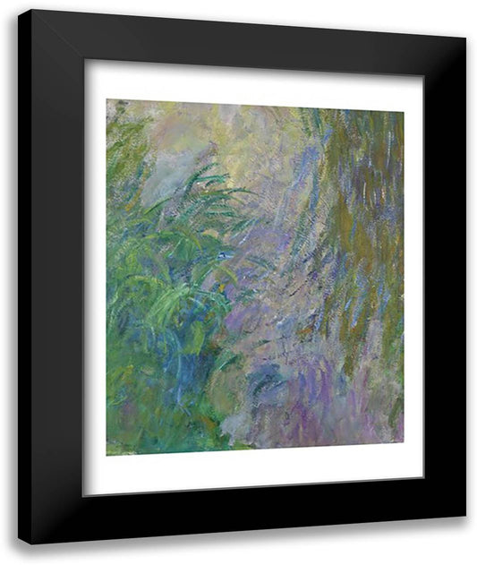 Waterlilies 22x28 Black Modern Wood Framed Art Print Poster by Monet, Claude