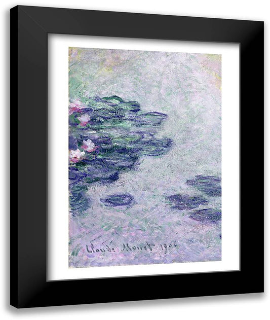 Waterlilies, 1906 22x28 Black Modern Wood Framed Art Print Poster by Monet, Claude