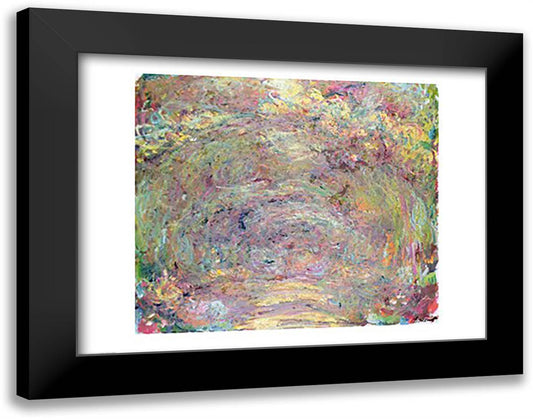 Shaded Path, c.1920 28x22 Black Modern Wood Framed Art Print Poster by Monet, Claude