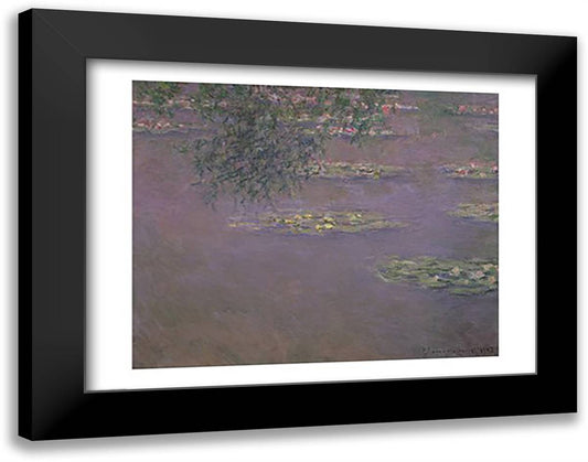Waterlilies, 1903 28x22 Black Modern Wood Framed Art Print Poster by Monet, Claude