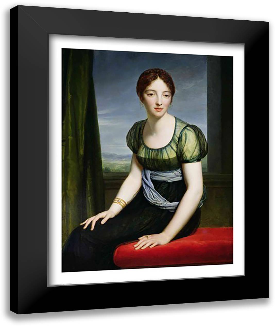 Portrait of Madame Regnault de Saint-Jean d'Angely 22x28 Black Modern Wood Framed Art Print Poster by Gerard, Francois