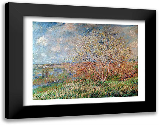 Spring, 1880-82 28x22 Black Modern Wood Framed Art Print Poster by Monet, Claude