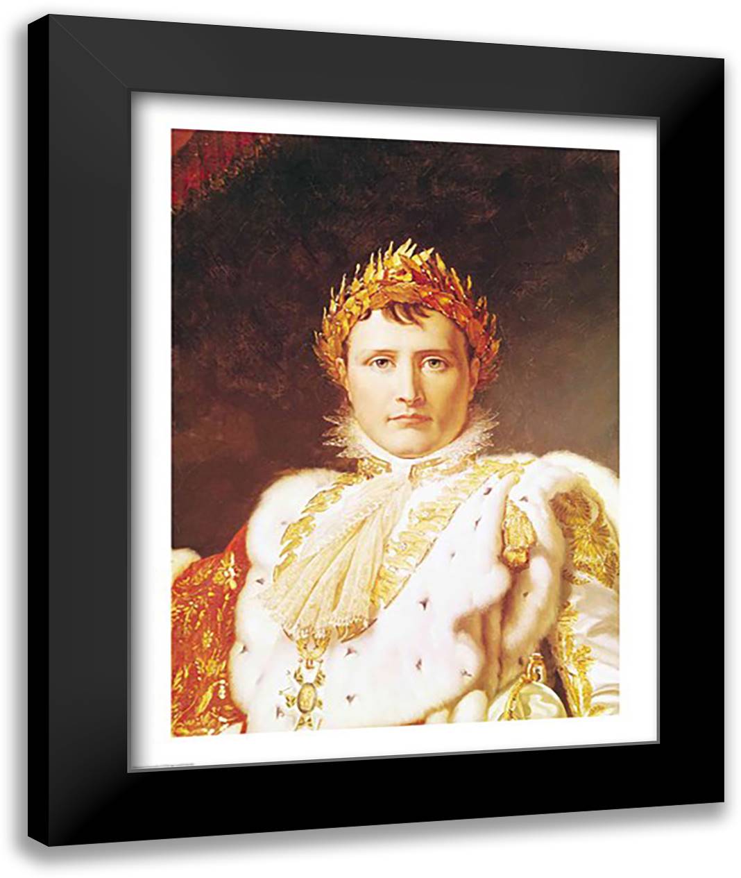 Napoleon I 22x28 Black Modern Wood Framed Art Print Poster by Gerard, Francois
