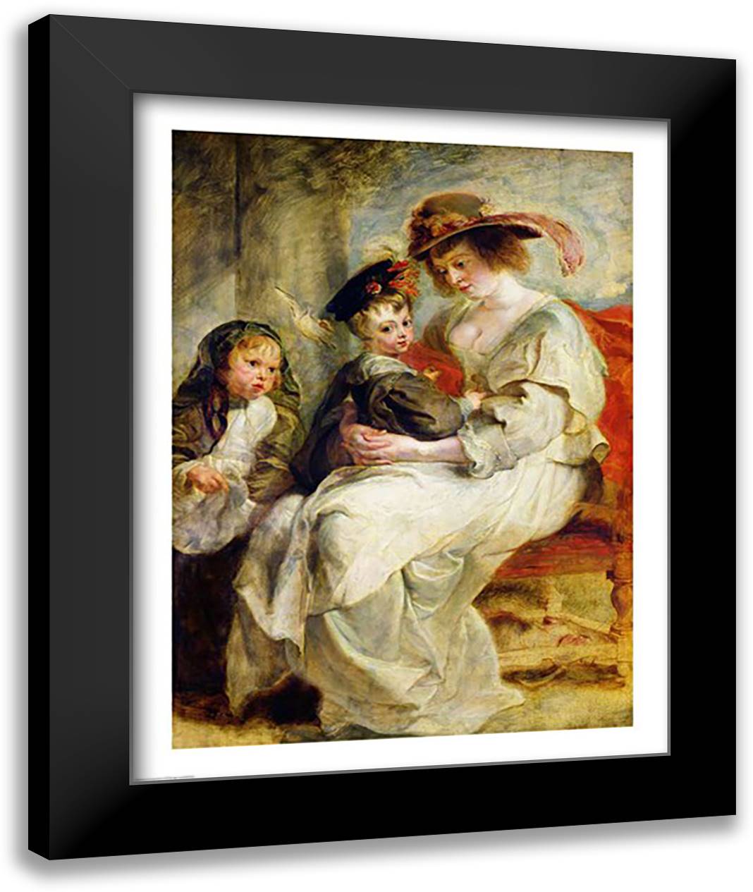 Helene Fourment 22x28 Black Modern Wood Framed Art Print Poster by Rubens, Peter Paul