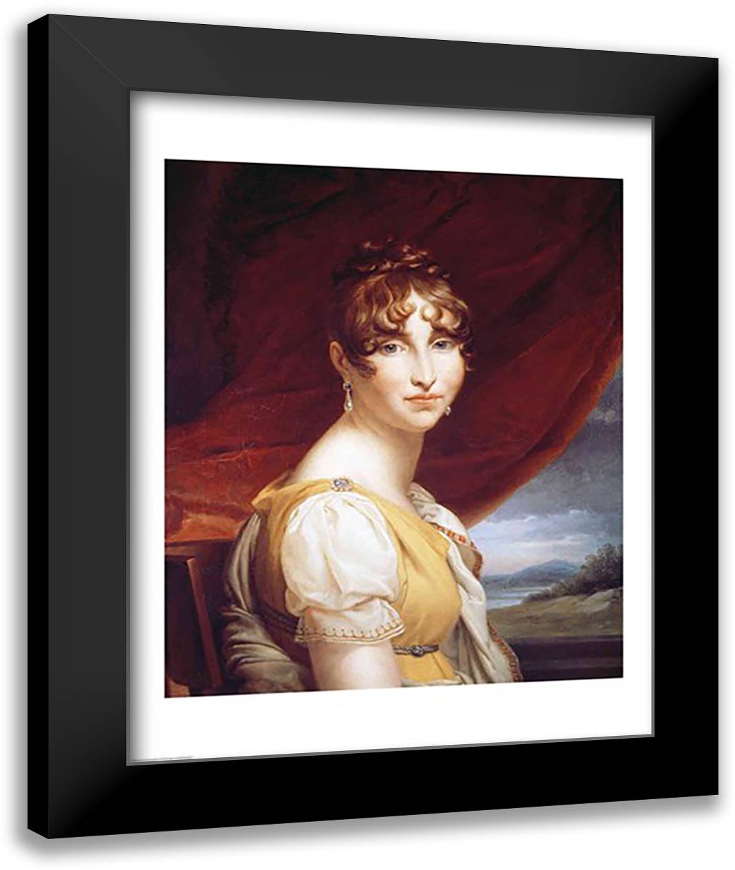 Hortense de Beauharnais 22x28 Black Modern Wood Framed Art Print Poster by Gerard, Francois