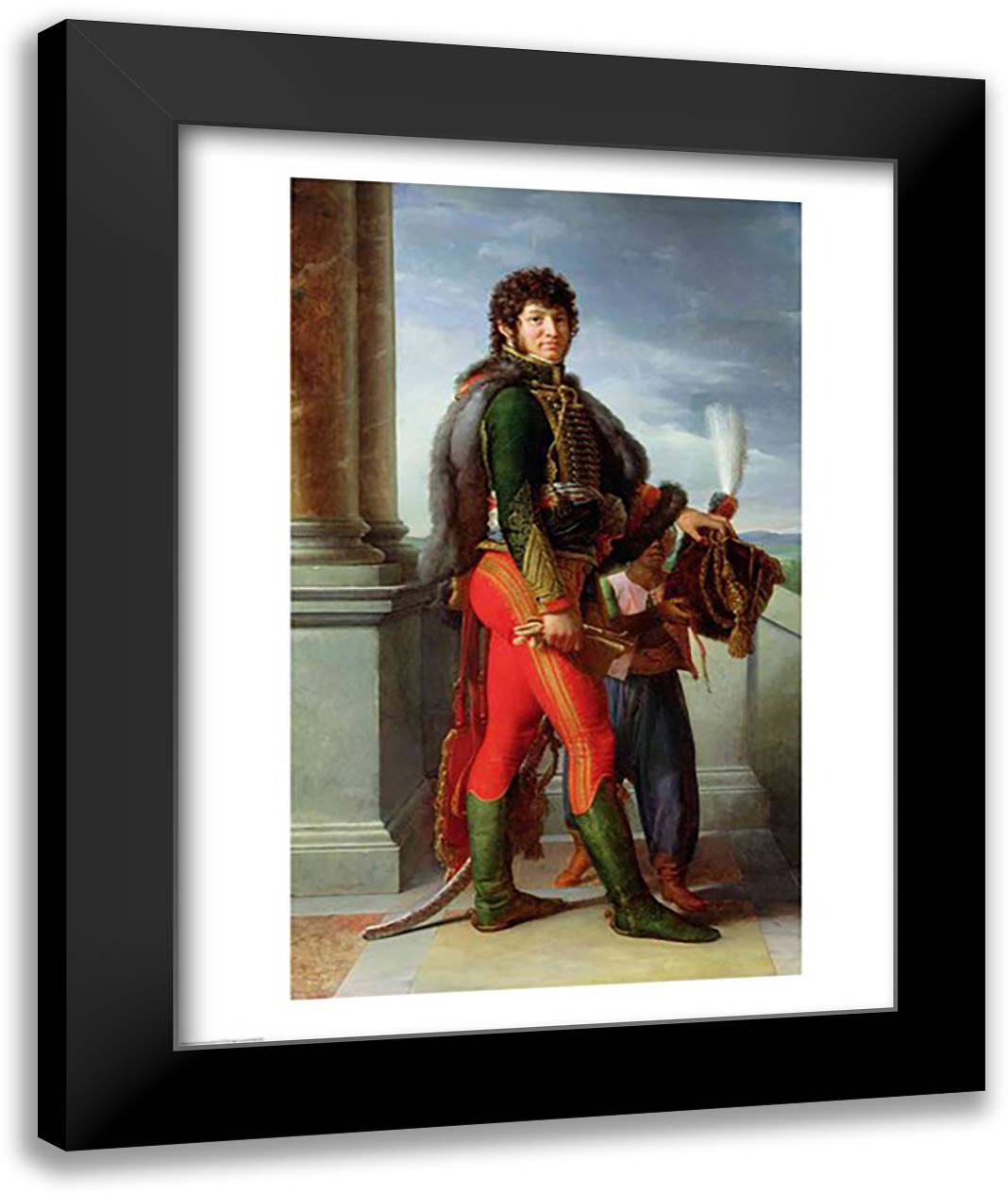 Joachim Murat 22x28 Black Modern Wood Framed Art Print Poster by Gerard, Francois