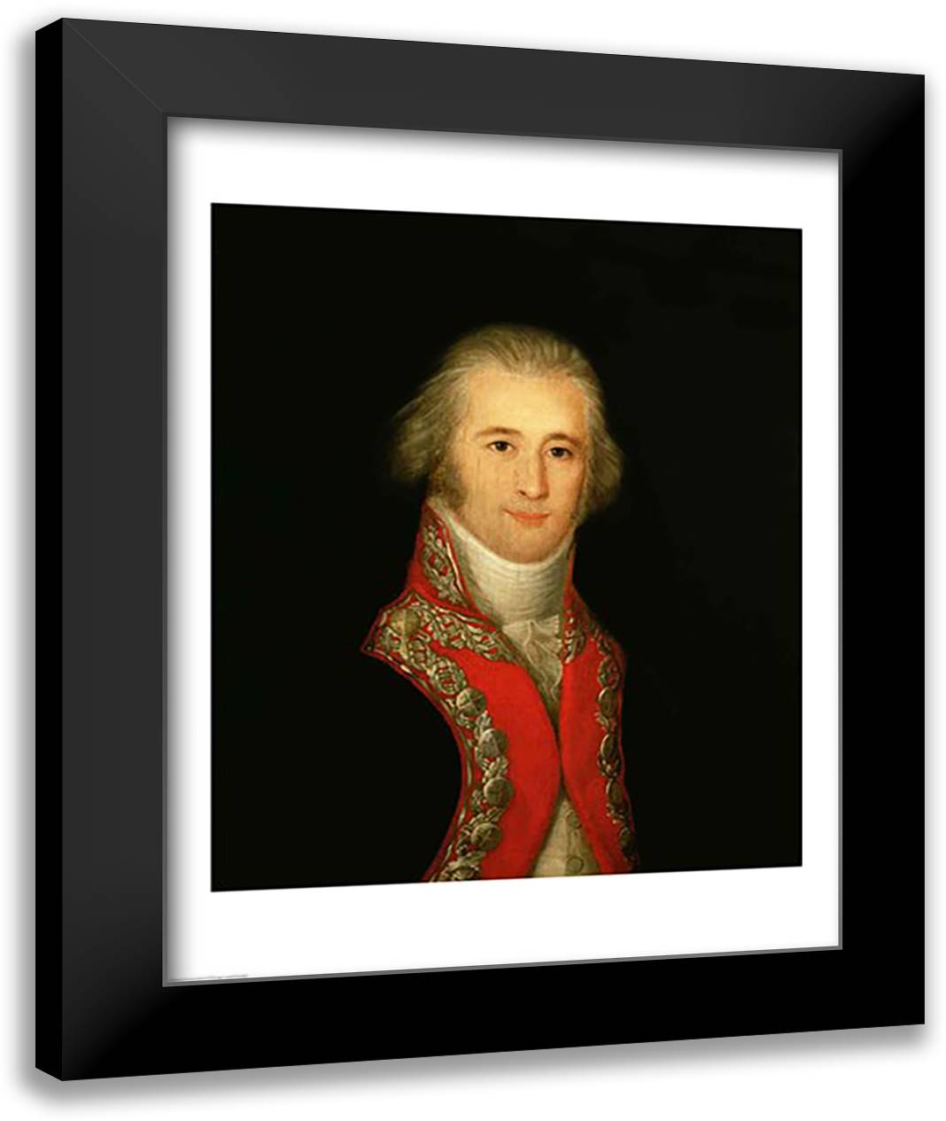 Alejandro O'Reilly 22x28 Black Modern Wood Framed Art Print Poster by Goya, Francisco De