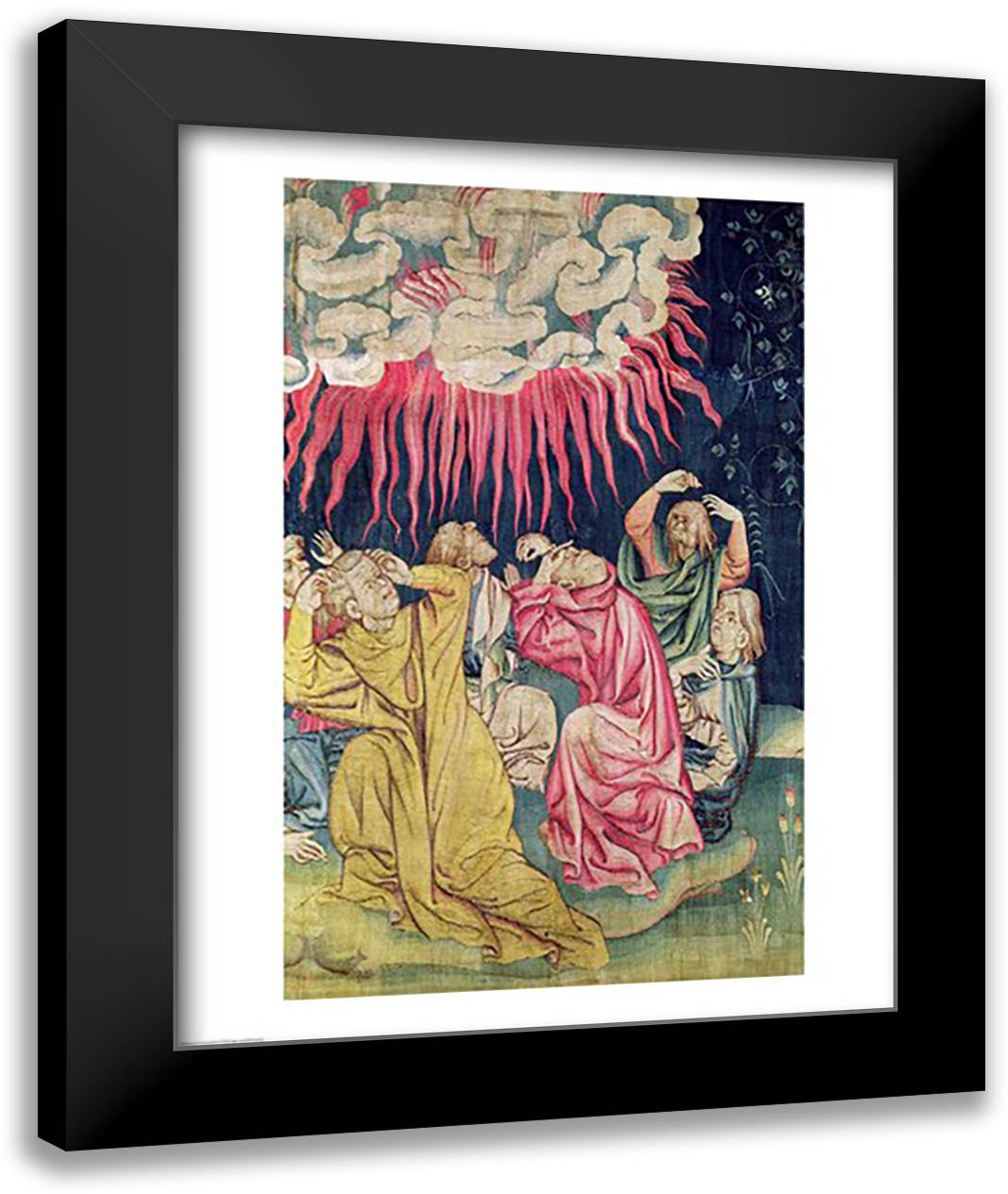 The Fourth Angel Poured out his Bowl on the Sun 22x28 Black Modern Wood Framed Art Print Poster by Bataille, Nicolas