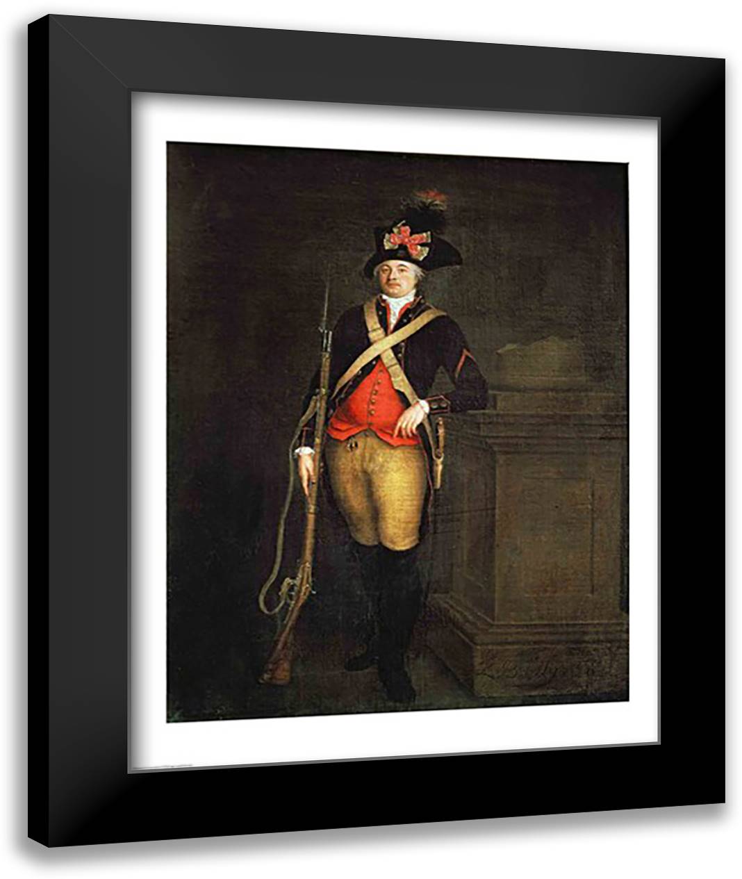 Portrait of Louis-Philippe-Joseph d'Orleans 22x28 Black Modern Wood Framed Art Print Poster by Boilly, Louis-Leopold