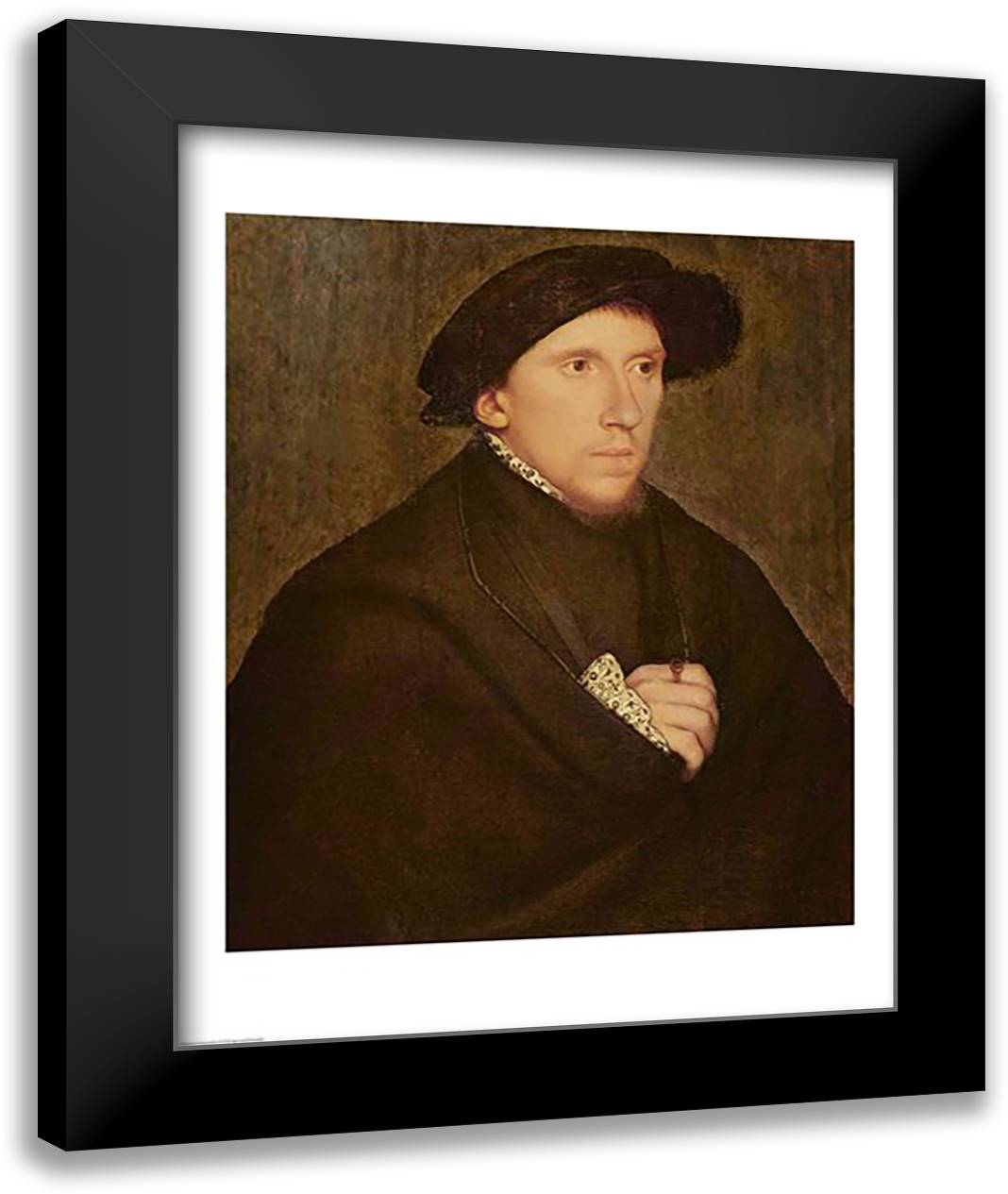 Henry Howard 22x28 Black Modern Wood Framed Art Print Poster by Holbein, Hans