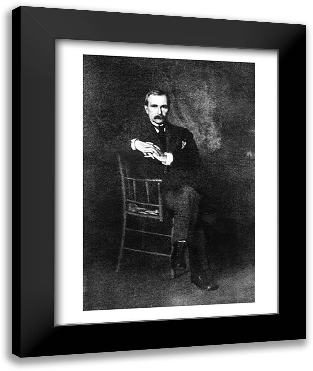 John Davison Rockefeller 22x28 Black Modern Wood Framed Art Print Poster