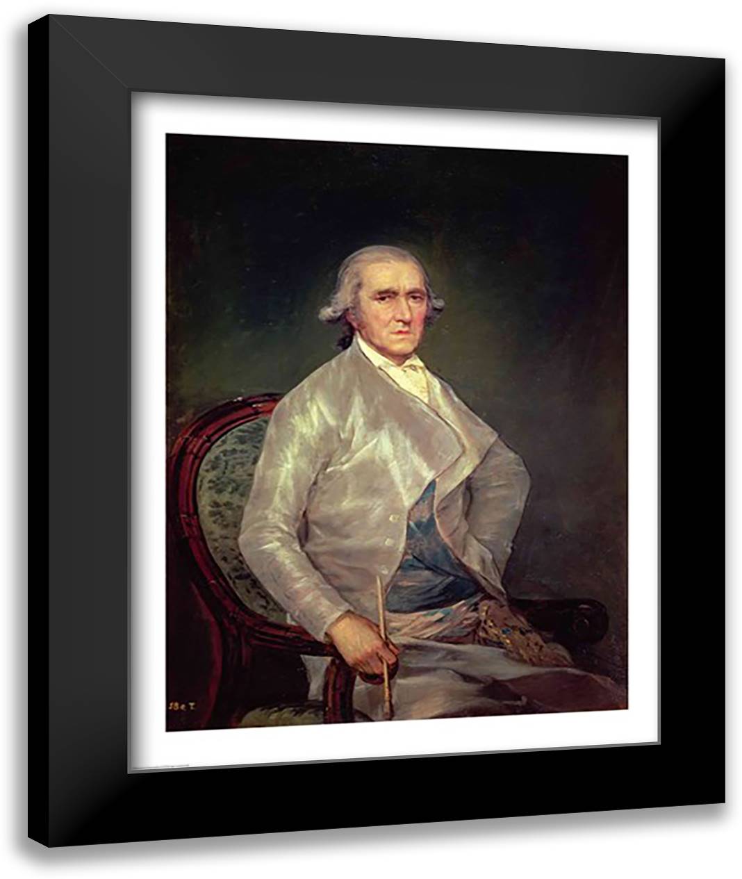 Francisco Bayeu 22x28 Black Modern Wood Framed Art Print Poster by Goya, Francisco De