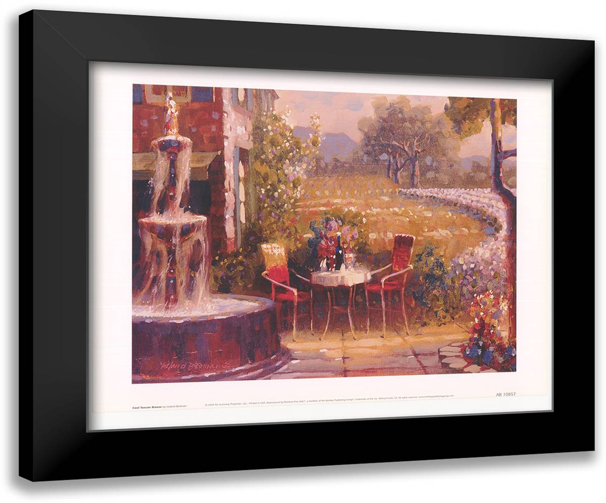Cool Tuscan Breeze 16x14 Black Modern Wood Framed Art Print Poster by Beaman, Leland