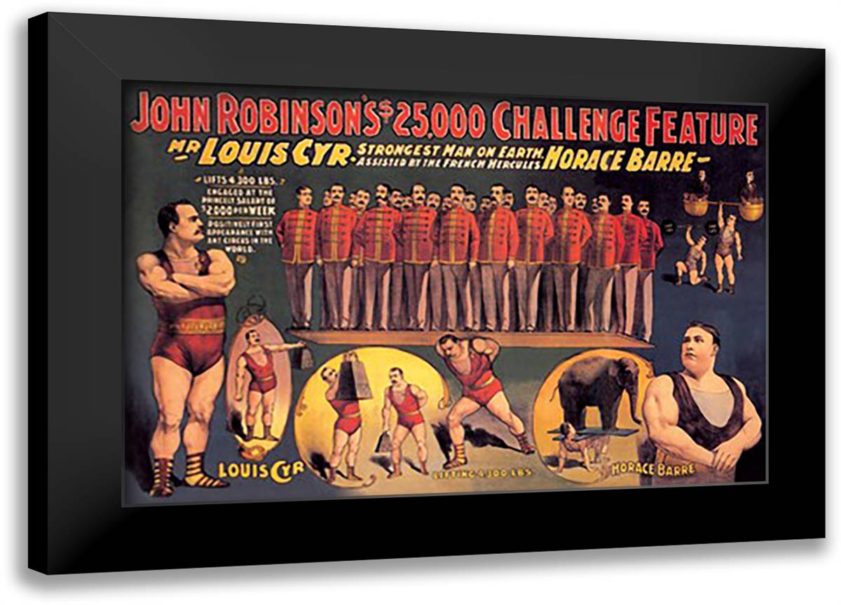 John Robinson's $25,000 Challenge Feature 22x16 Black Modern Wood Framed Art Print Poster
