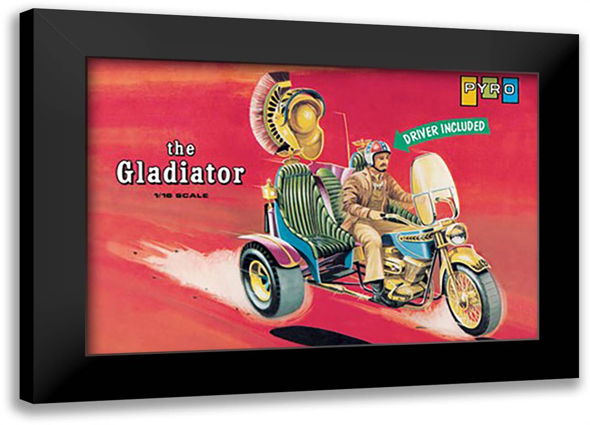 Gladiator - Driver Included 22x16 Black Modern Wood Framed Art Print Poster