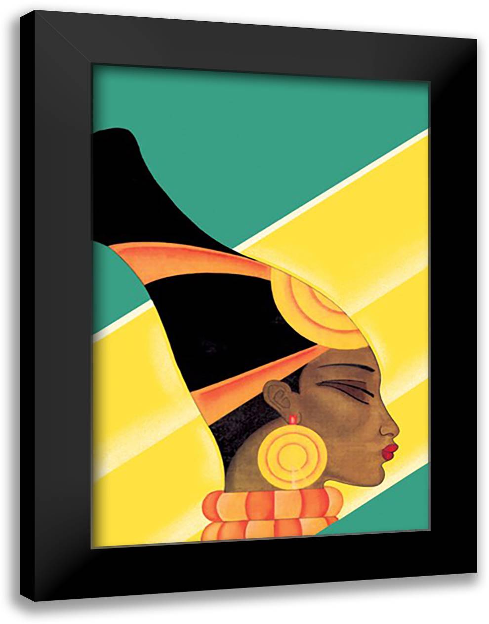 Asia Magazine: From Darkest Africa 16x22 Black Modern Wood Framed Art Print Poster by McIntosh, Frank