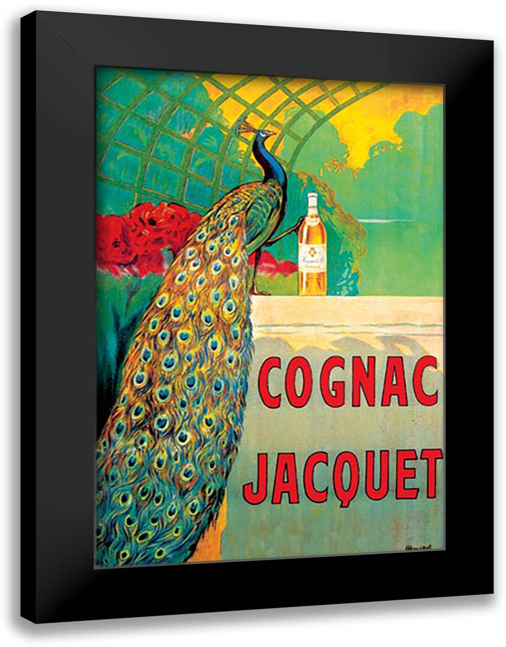 Cognac Jacquet 16x22 Black Modern Wood Framed Art Print Poster by Bouchet, Camille
