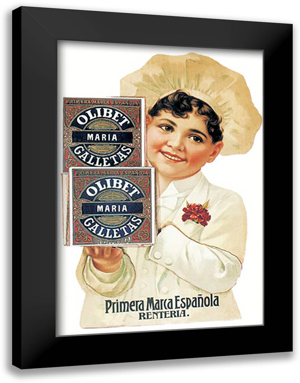 Olibet Galletas 16x22 Black Modern Wood Framed Art Print Poster