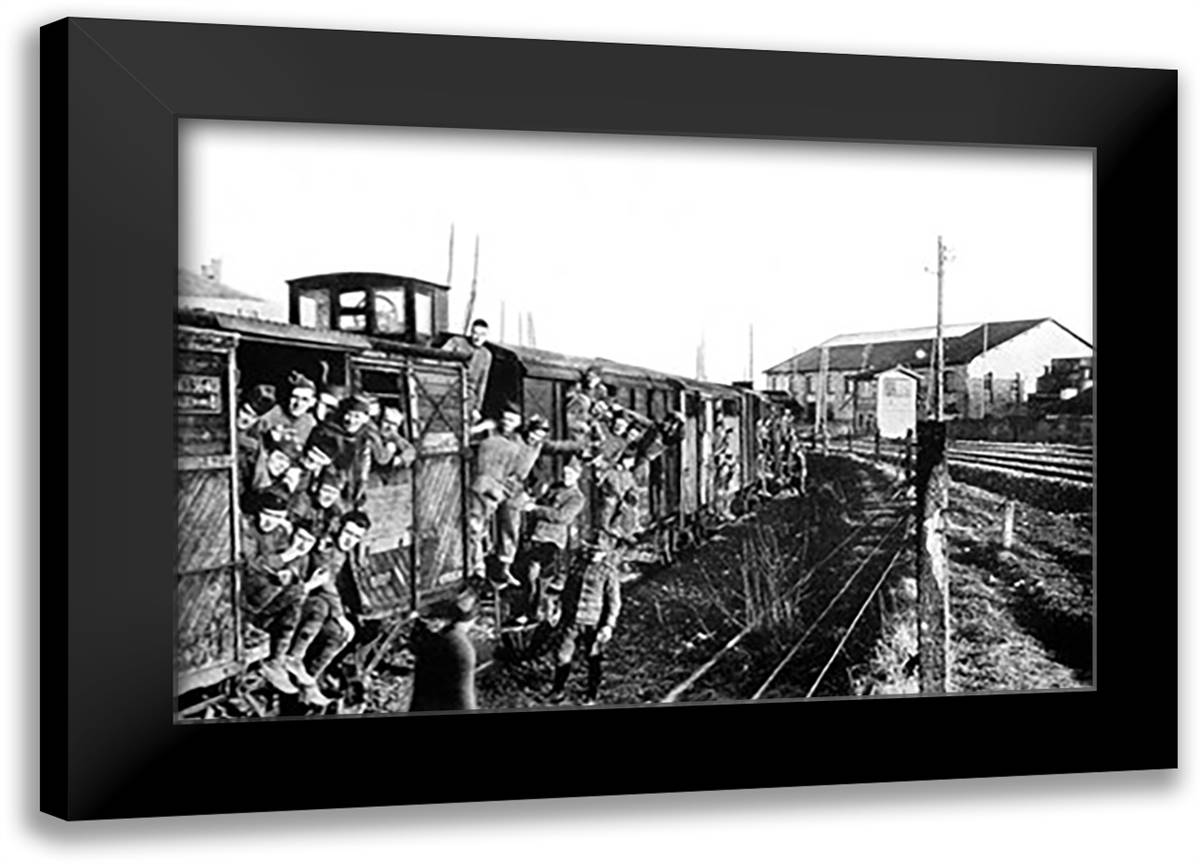 Life Begins at Forty and Eight 22x16 Black Modern Wood Framed Art Print Poster