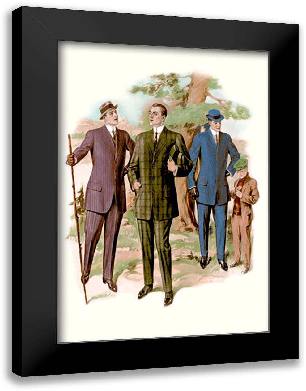 Hiking 16x22 Black Modern Wood Framed Art Print Poster