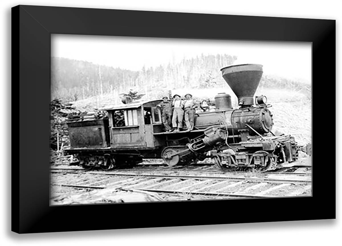 Climax: The Engine that Could 22x16 Black Modern Wood Framed Art Print Poster by Kinsey, Clark