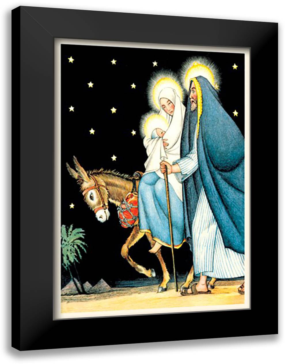 Out of Israel into Egypt 16x22 Black Modern Wood Framed Art Print Poster