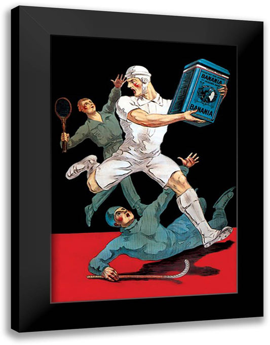 Advertisement for Banania Sugar 16x22 Black Modern Wood Framed Art Print Poster by Mohr, Paul