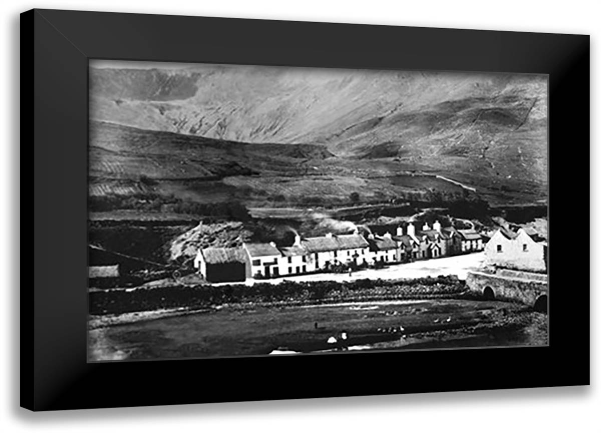 Galway, Ireland 22x16 Black Modern Wood Framed Art Print Poster