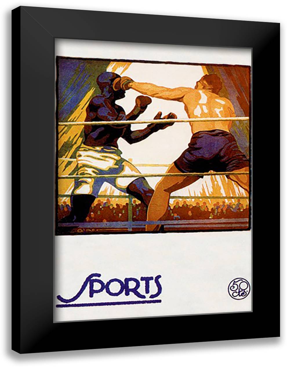 Hook 16x22 Black Modern Wood Framed Art Print Poster
