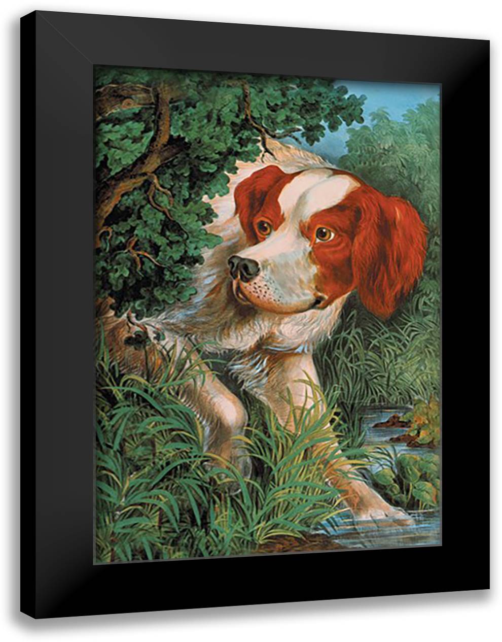Close Quarters 16x22 Black Modern Wood Framed Art Print Poster by Currier, Nathaniel