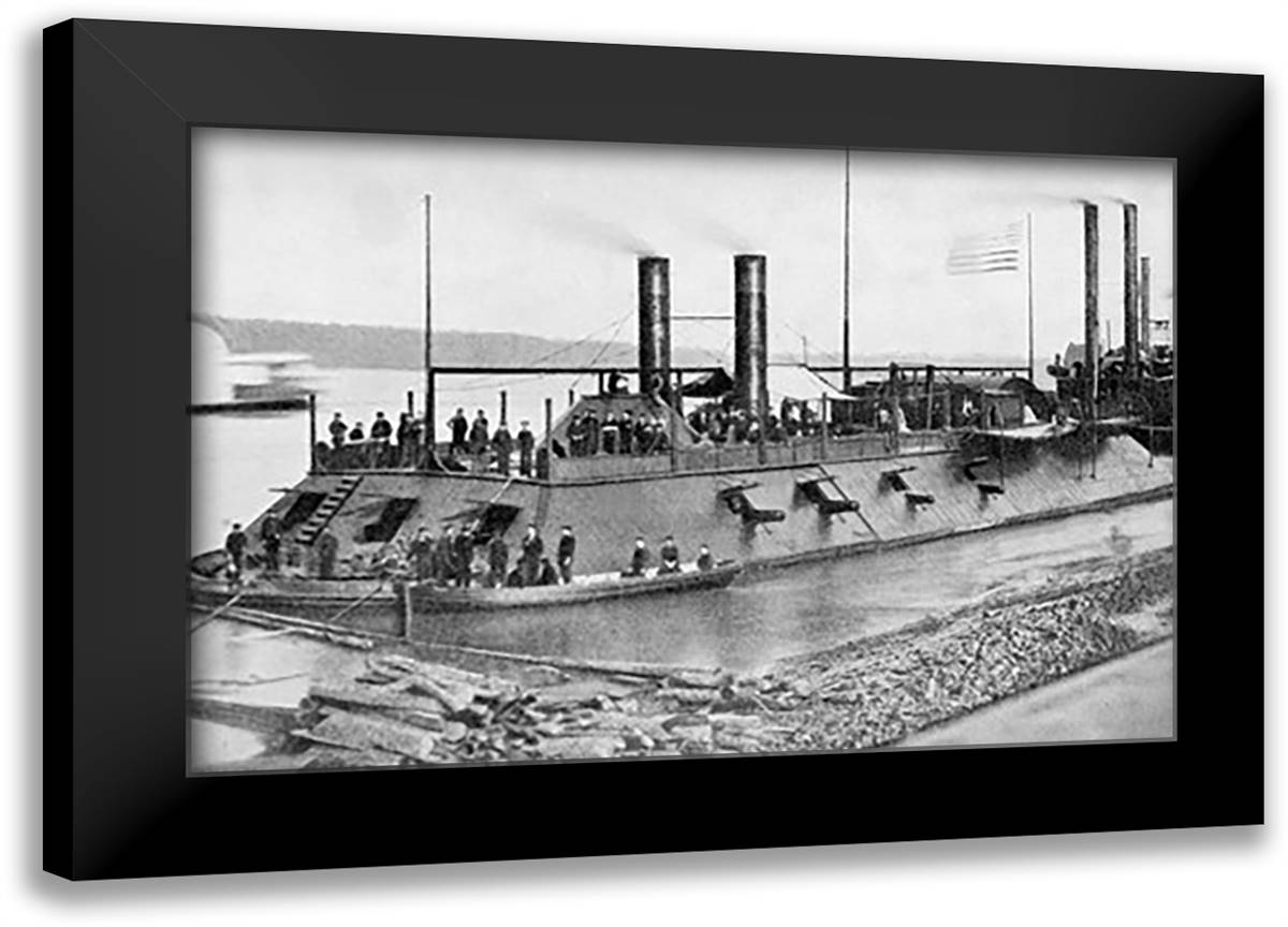 Gunboat - The Cairo 22x16 Black Modern Wood Framed Art Print Poster
