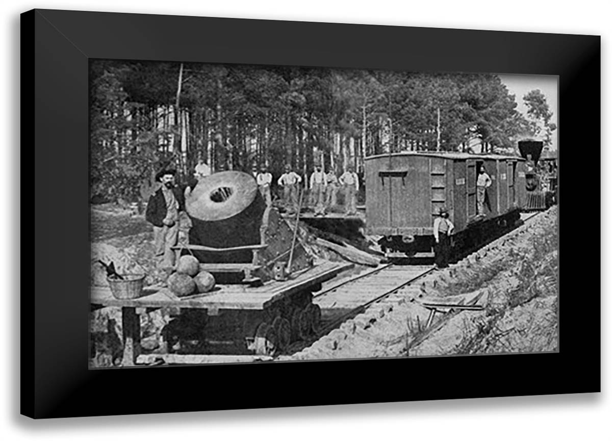 Civil War: Photograph 22x16 Black Modern Wood Framed Art Print Poster