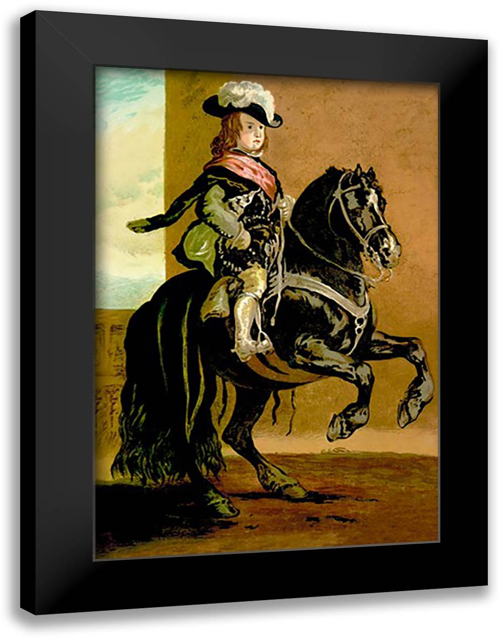 Don Balthazar, Infante of Spain 16x22 Black Modern Wood Framed Art Print Poster by Sidney, S.