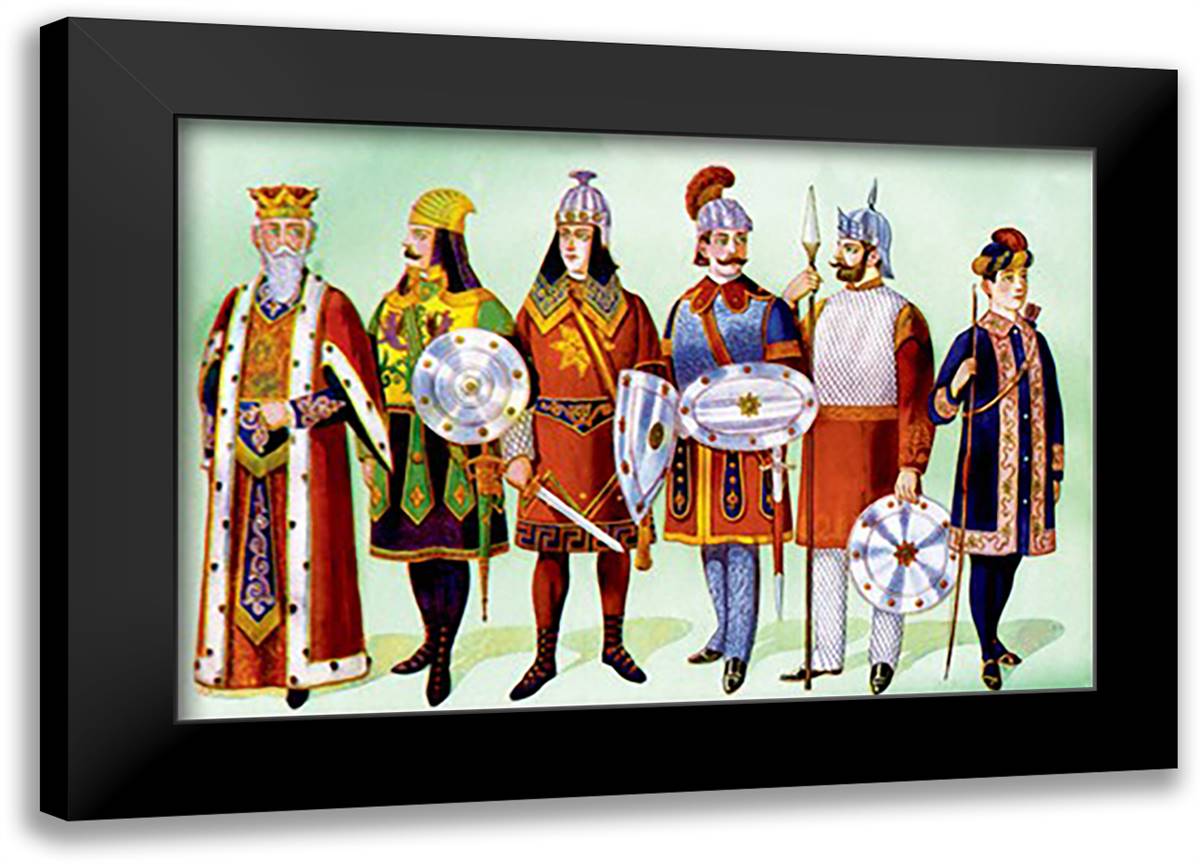 Odd Fellows: Costumes for Kings & Captains 22x16 Black Modern Wood Framed Art Print Poster