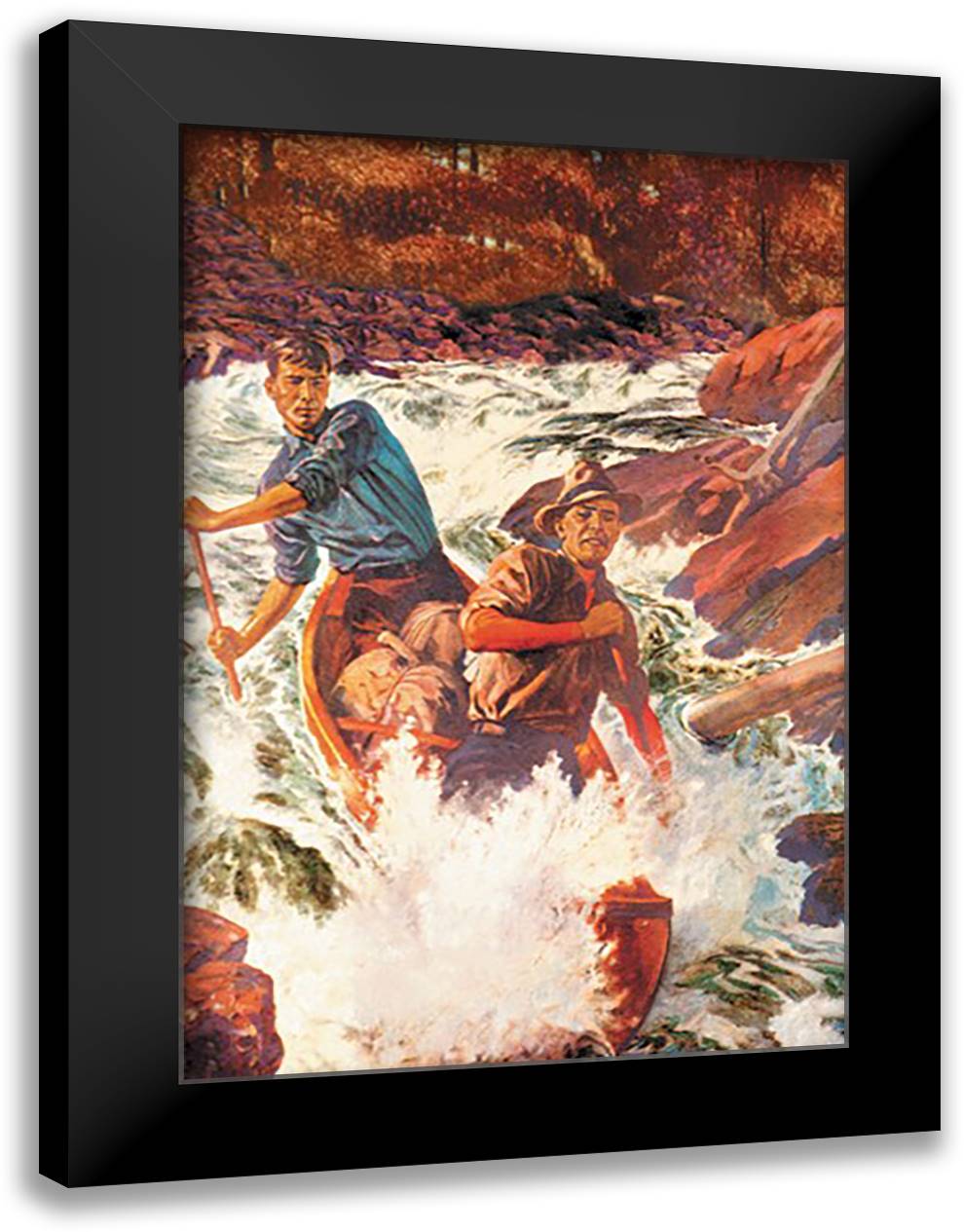 Outdoor Life 16x22 Black Modern Wood Framed Art Print Poster