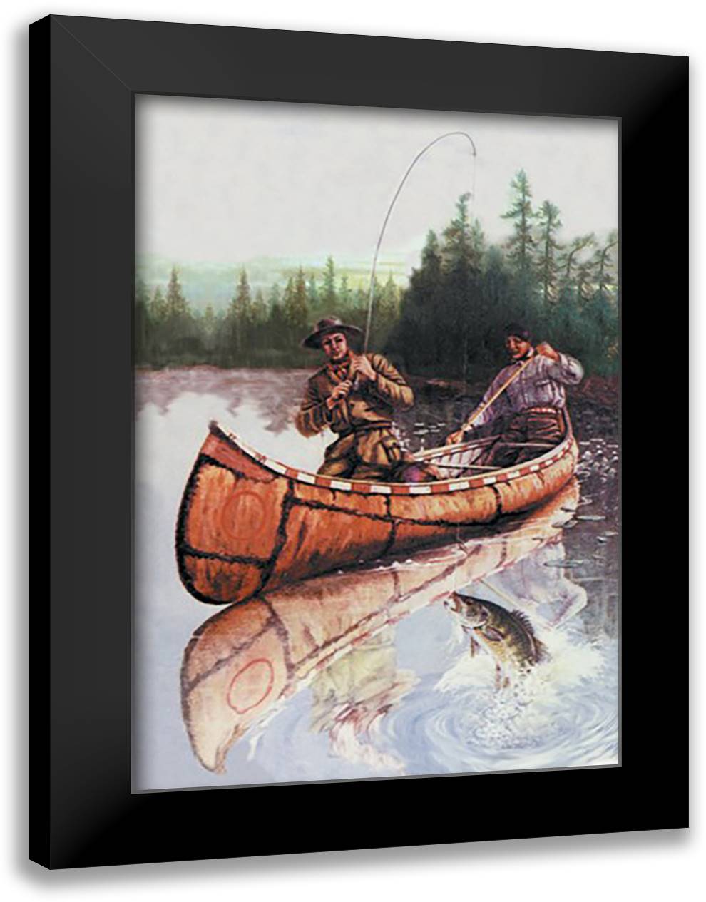 Secret Spot 16x22 Black Modern Wood Framed Art Print Poster by Mayer, Osborne