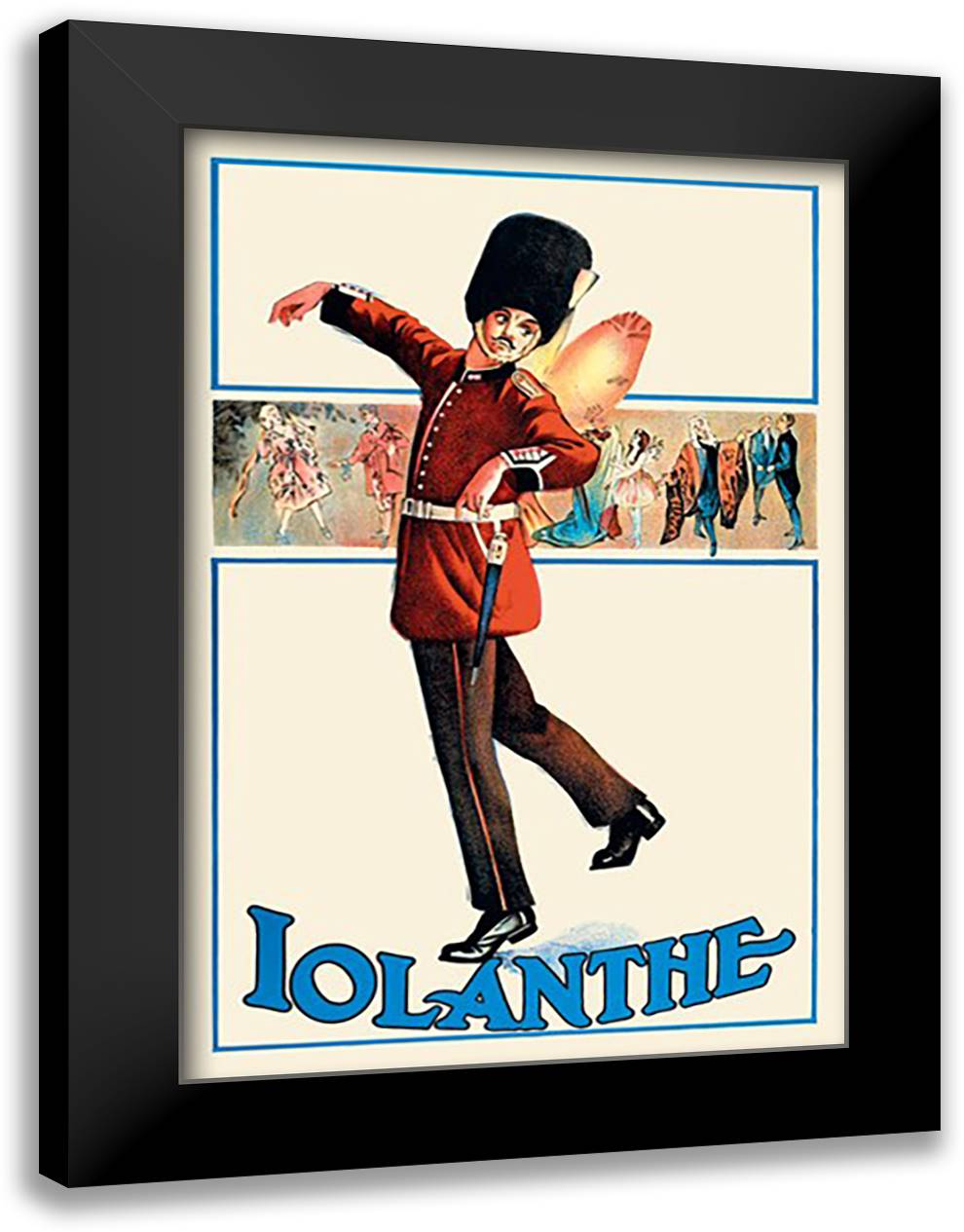 Iolanthe 16x22 Black Modern Wood Framed Art Print Poster