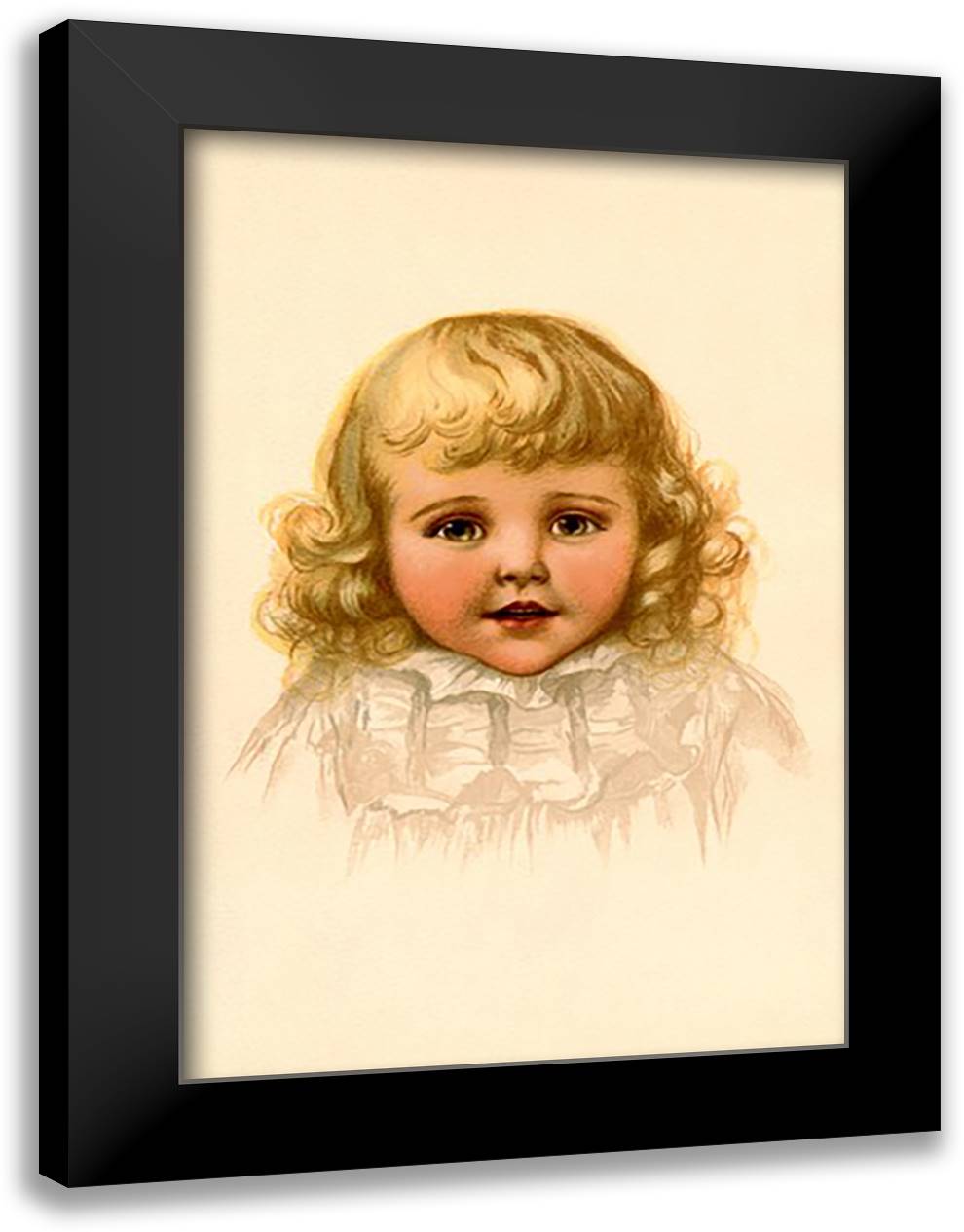 Sweet Chelsea 16x22 Black Modern Wood Framed Art Print Poster by Waugh, Ida